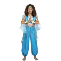 Fato de princesa árabe azul para menina