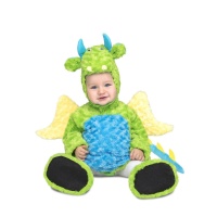 Fato de dragão em peluche para bebé