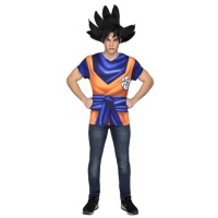 T-shirt de fantasia Son Goku para homem