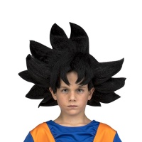 Peruca em caixa Son Goku para crianças