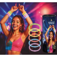 Pulseiras luminosas néon - 50 unidades
