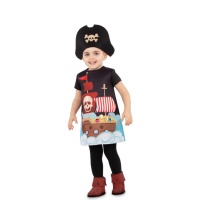 Traje de Capitão Pirata para meninas