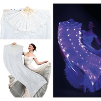 Leque LED branco 75 x 150 cm