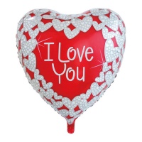 Eu te amo balão de coração XL 92 cm