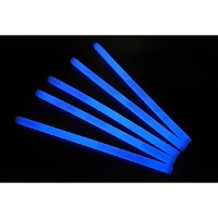 Bastão luminoso azul de 25 cm - 25 unidades