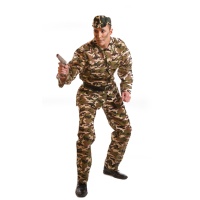 Fato de soldado camuflado para homem