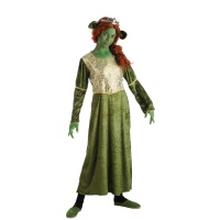 Fato de princesa verde medieval para menina
