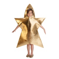Fato de estrela dourada para criança