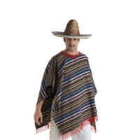 Poncho mexicano para homem