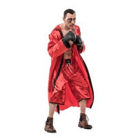 Fato de boxeador vermelho para homem