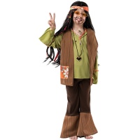 Fato Love Power Hippie para crianças
