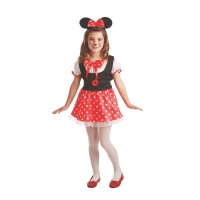 Disfarce de Minnie Mouse com bandolete para menina