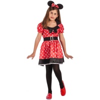 Fato de ratinho minnie com orelhas para menina