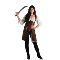Fato de pirata de luxo para mulher