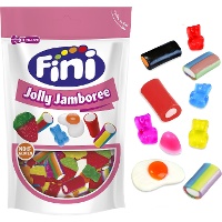 Saco sortido de gomas coloridas e alcaçuz - Fini Jolly jamboree - 165 gr