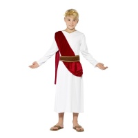 Traje de cidadão romano com túnica para criança