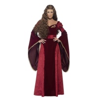 Fato de Rainha Medieval para mulher