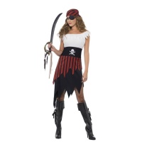 Fato de pirata bucaneiro para mulher