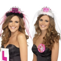 Tiara com véu para noiva