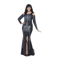 Fato de Esqueleto Espectral para mulher