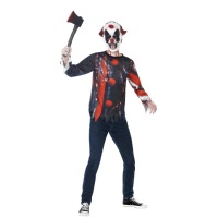 Fato de palhaço de terror para homem