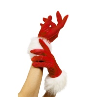 Luvas de Natal vermelhas - 24 cm