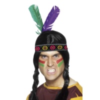Faixa de Índio Comanche com penas