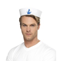Chapéu de marinheiro com âncora - 56 cm