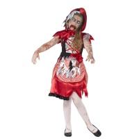 Fato de Zombie Capuchinho Vermelho para menina