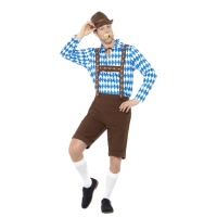 Fato de bávaro azul para homem