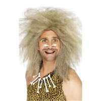 Peruca Troglodyte Troglodyte com cabelo louro cinzento