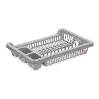 Suporte para pratos 42,5 x 29,5 x 7 cm cm branco ou cinzento - 1 unid.