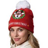 Gorro de Natal de rena com glitter