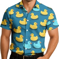 T-shirt de patos havaianos para adultos