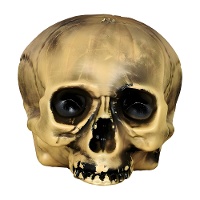 Caveira decorativa de plástico 15 cm