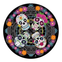 Pratos de Catrina de 23 cm - 8 unidades