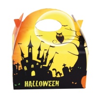 Caixa de cartão do castelo assombrado de Hallooween - 12 unidades