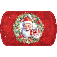 Bandeja de plástico com Papai Noel, 39 x 24 cm