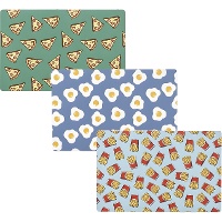 Individual 43 x 28 cm impressão de alimentos - 1 peça