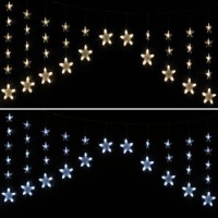 Cortina luminosa estrela 2,2 x 0,9 m - 136 leds