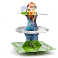 Expositor de futebol com bola em chamas 36 x 30 cm