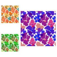 Tecido de algodão floral Eleanor - Indigo
