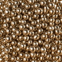Pérolas de Sprinkles de 4 mm ouro envelhecido - Dekora - 500 gr