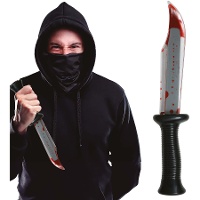 Facão com sangue de 34 cm