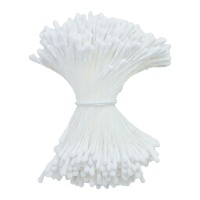 Estames para flores brancas - 72 unidades