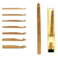 Agulhas de croché de 3 a 7 mm em bambu - Nadel - 1 unidade