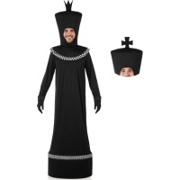 Fatos de Rainha ou Rei de Xadrez Preto