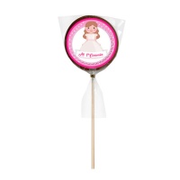 Chocolate chupa-chupa-chupa menina Comunhão sortida 35 gr - 1 unidade