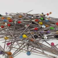Pinos de cabeça de pera coloridos 26 x 0,59 mm - Folch - 200 pcs.