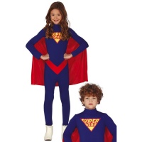 Fato de super-herói para criança com capa